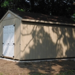 Gravel pad finishes the shed off nicely